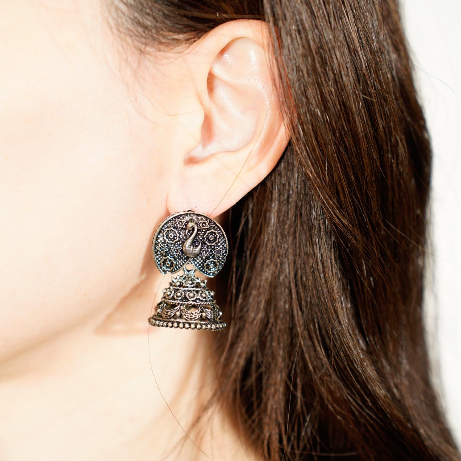 USA VINTAGE METAL OBJECT DESIGN EARRING/アメリカ古着メタル