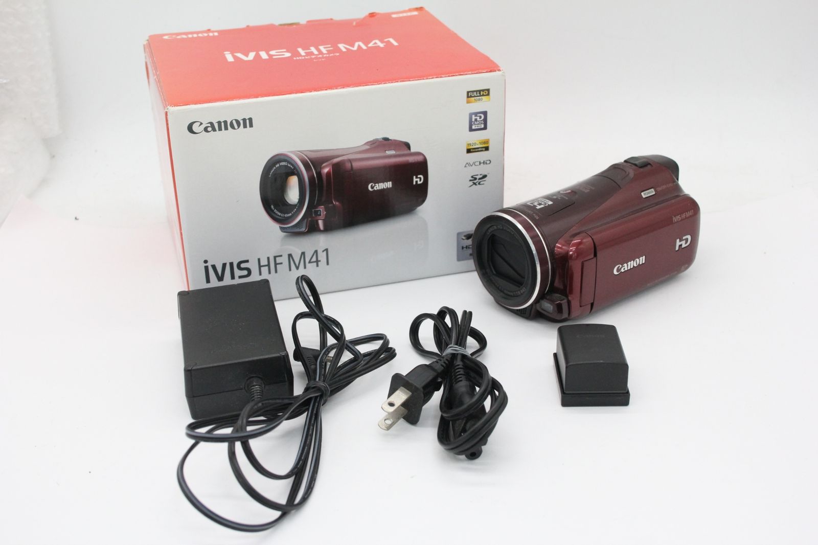 美品 Canonデジタルビデオカメラ IVIS HF M41 Amazon | Canon デジタルビデオカメラ iVIS HF M41 レッド