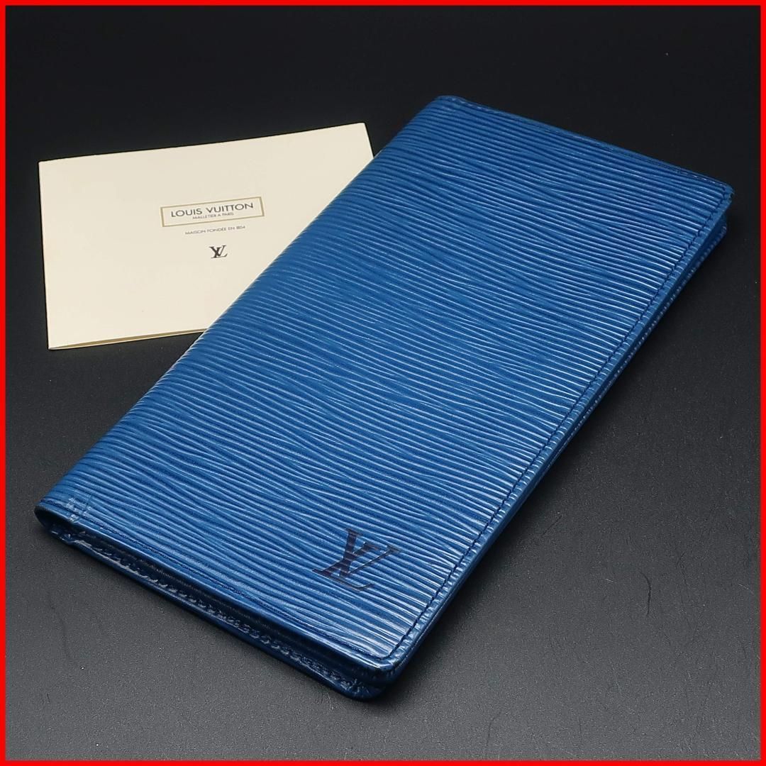 ヴィトン Louis Vuitton 長財布 Wallet 札入れ エピ Epi スペイン Spain 1993年製 ブルー カード Authentic Mint