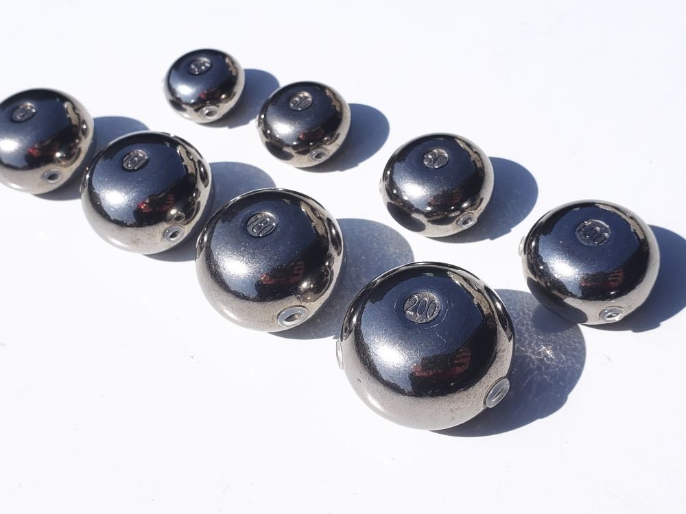 タングステン (無塗装 80g 5個set) タイラバ ヘッド 保護チューブ付 鯛