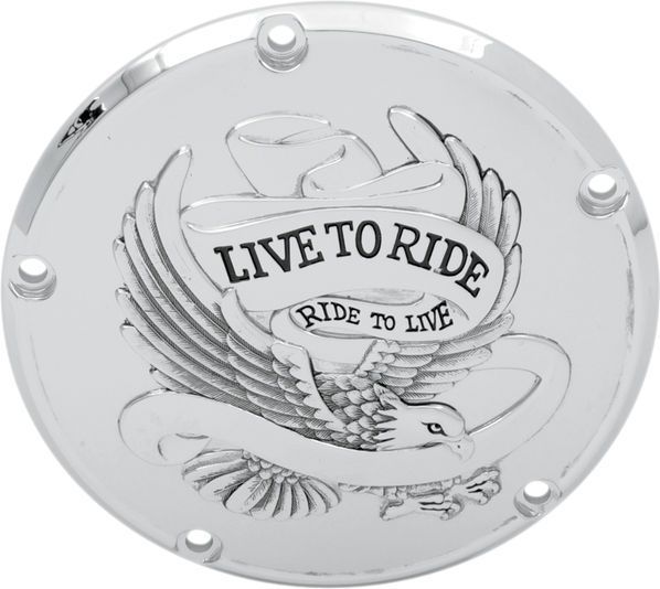 Drag Specialties DERBY COVER LTR 5-H CHR | 33-0065CA