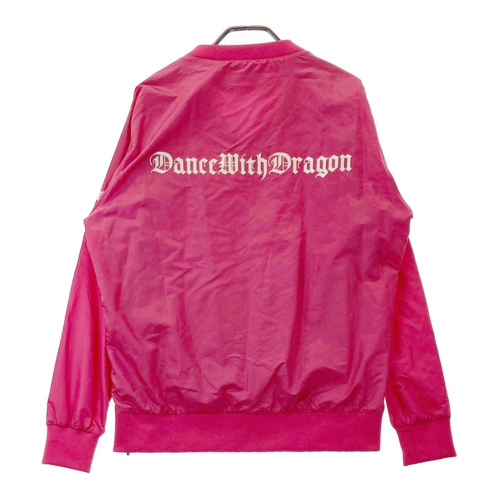 サイズ：3 DANCE WITH DRAGON ダンスウィズドラゴン  2WAY 裏メッシュ Vネック ブルゾン  ピンク系 [240101421719] ゴルフウェア メンズ ストスト サイズ：3 DANCE WITH DRAGON ダンスウィズドラゴン 2WAY 裏