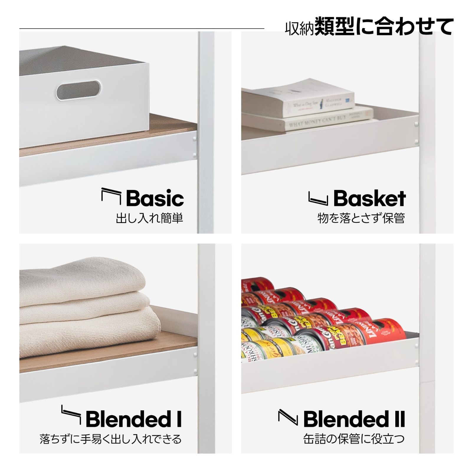 HOMEDANT House 組立簡単 ラミネート スチールラック キッチン 4段 幅60 奥行40 高さ120 ホワイト 高さ調整 棚 収納棚 メタルラック クローゼット ガラージ オフィス 業務用 NEXPOTALLINN_EU