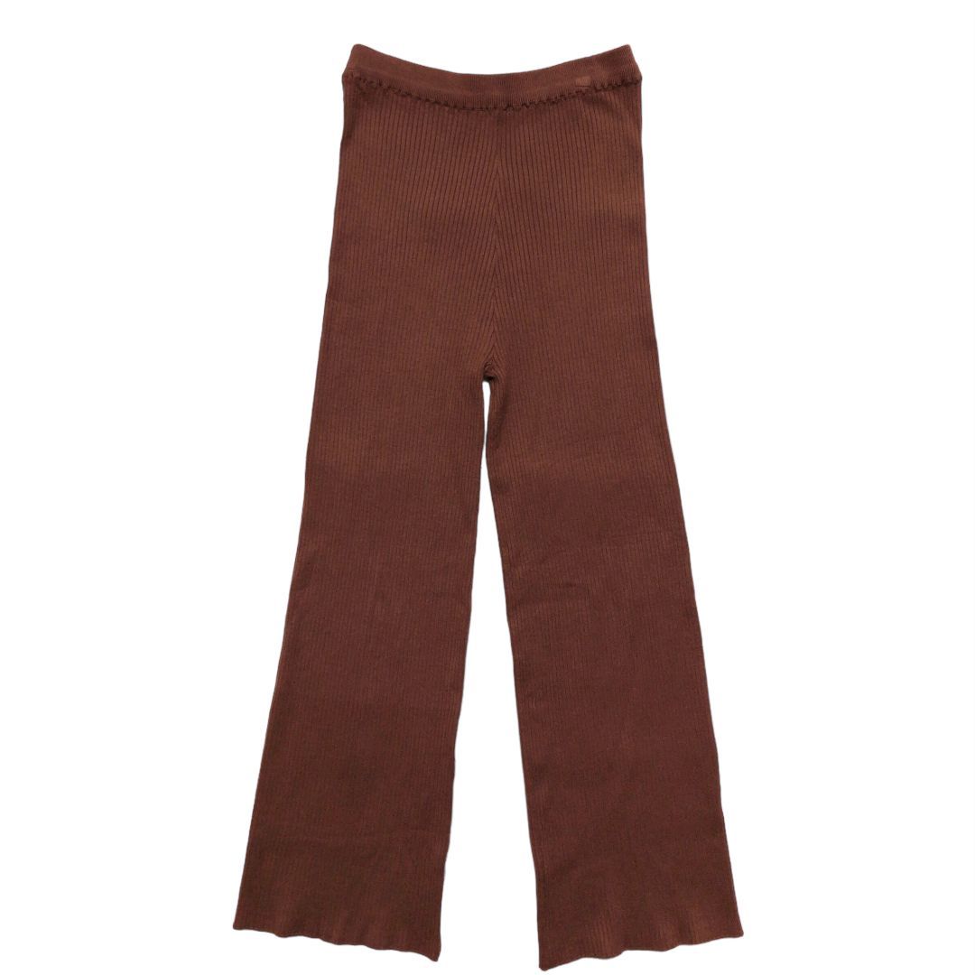 中古品】21SS Lily Brown リリーブラウン リブパンツ フレア レーヨン