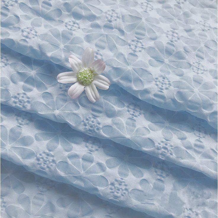 1m単位 生地 夏のグラースの花園 リップル生地 ( ハンドメイド 甚平 ワンピース シャツ チュニック サッカー フラワー )#mjsho21691