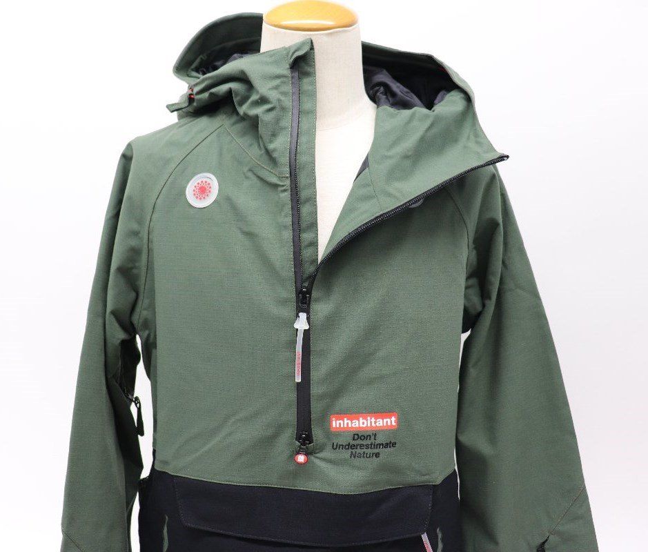 inhabitant - inhabitant インハビタント メンズ スノーボードジャケット アイアノラック XS オリーブ IH5720T05 R2504-031 inhabitant インハビタント メンズ スノーボードジャケット アイ