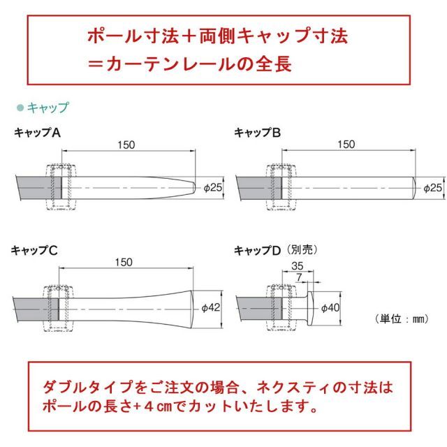 1cm単位でカットしてお届け
