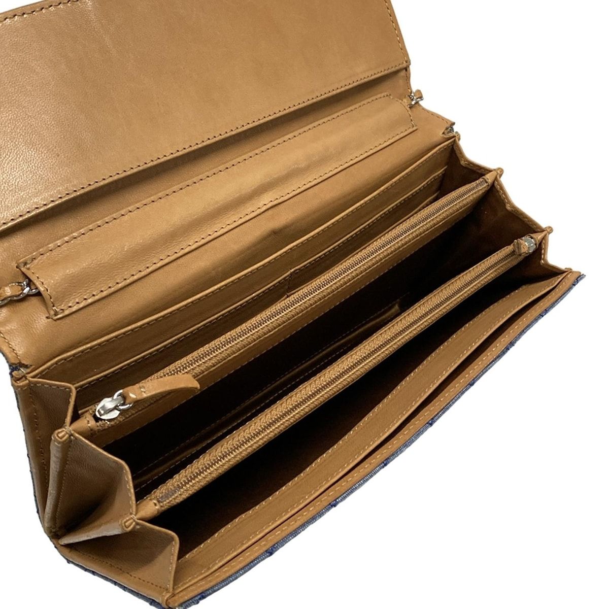 マトラッセ ブルー×ライトブラウン