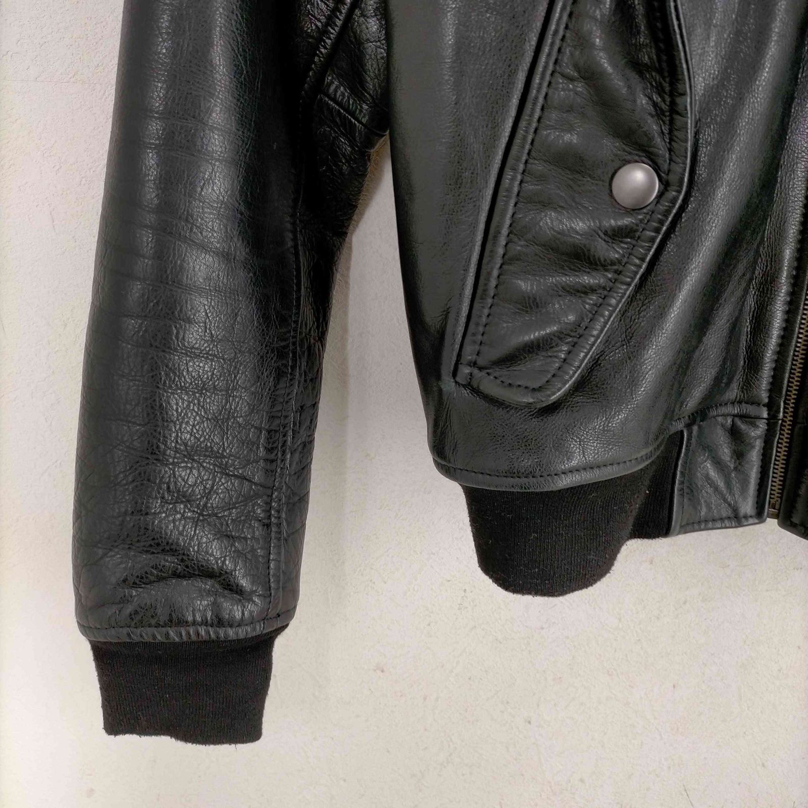 ギャップ Gap 14AW LEATHER BOMBER TRUEBLACK レザーボンバー