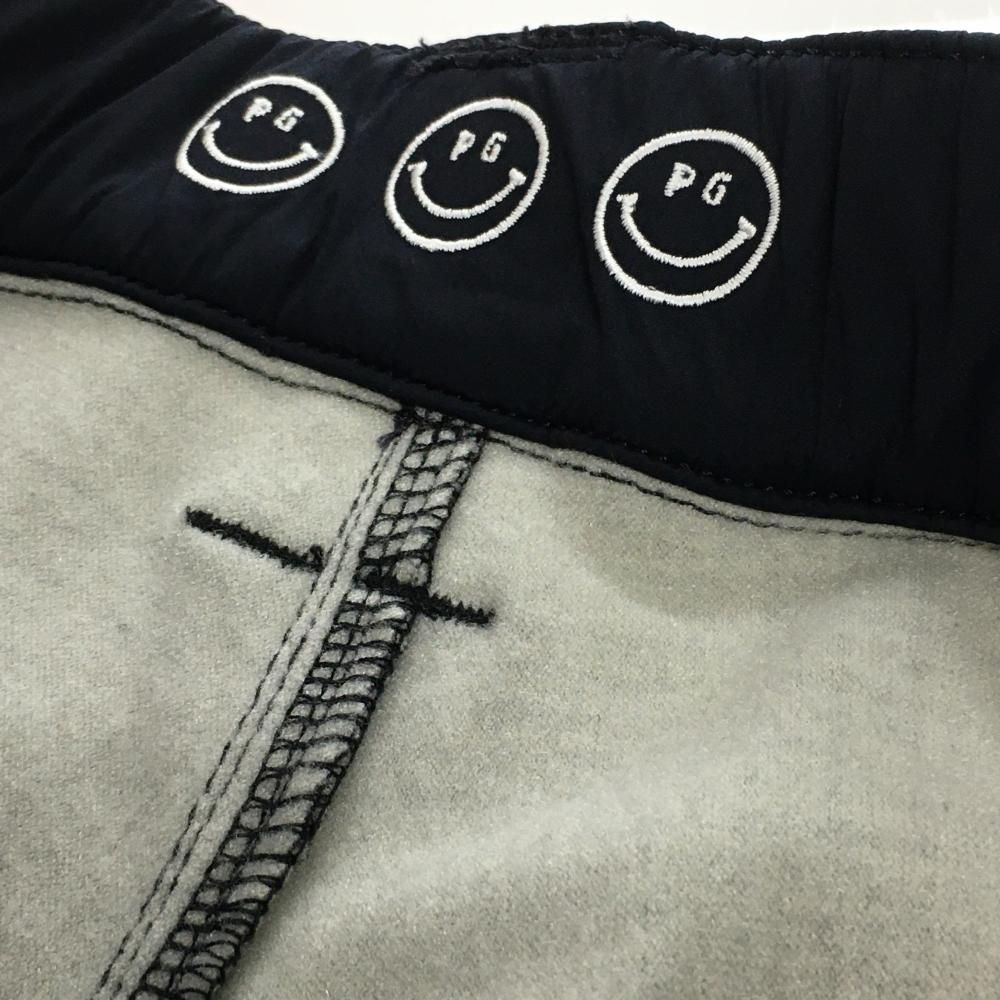 超 パーリーゲイツ パンツ 黒×白×ブルー ニコちゃん チェック 裏起毛 スマイル レディース 00 XS ゴルフウェア PEARLY GATES LLC-HASEGAWATOSO_COM