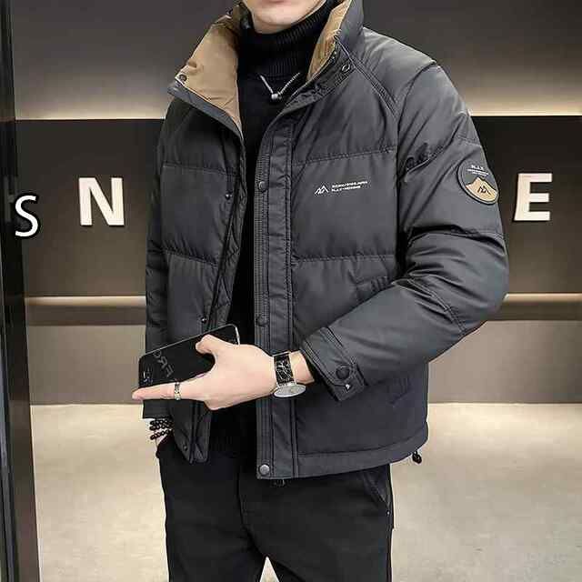  [S]秋冬 コーデ メンズ  服 シンプル ファッション オシャレ 大人 かっこいい 大きいサイズ ストリート 紳士服 冬 ダウン ジャケット スリム スタンドカラー 厚手 コート その他