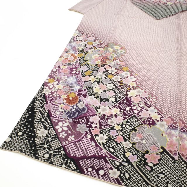 正絹　上質な訪問着　花柄　袷　B品 正絹 上質な訪問着 花柄 袷 B品 正絹上質な訪問着花柄袷B品