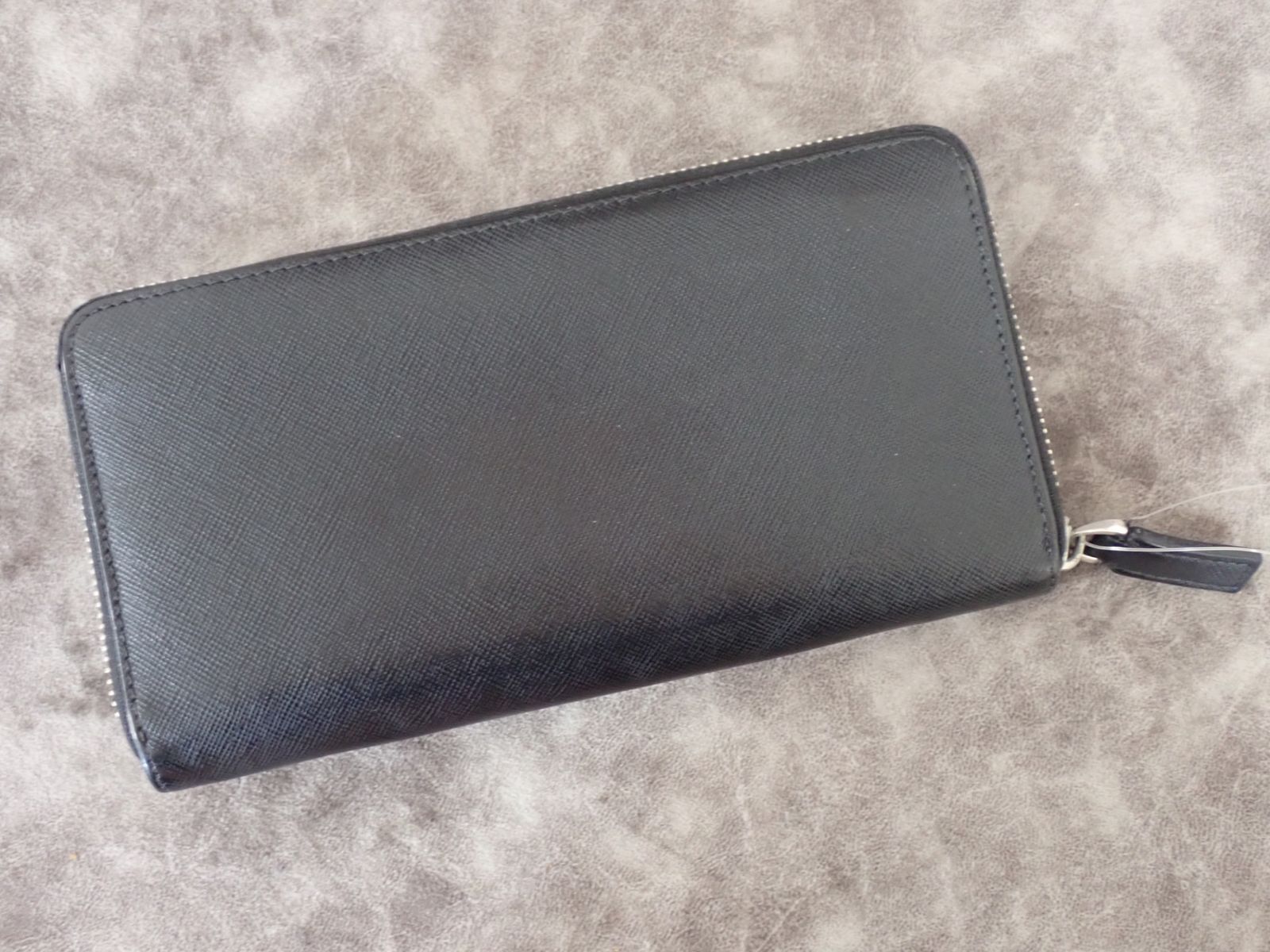 MONTBLANC モンブラン ラウンドファスナー 長財布 ブラック レザー メンズ