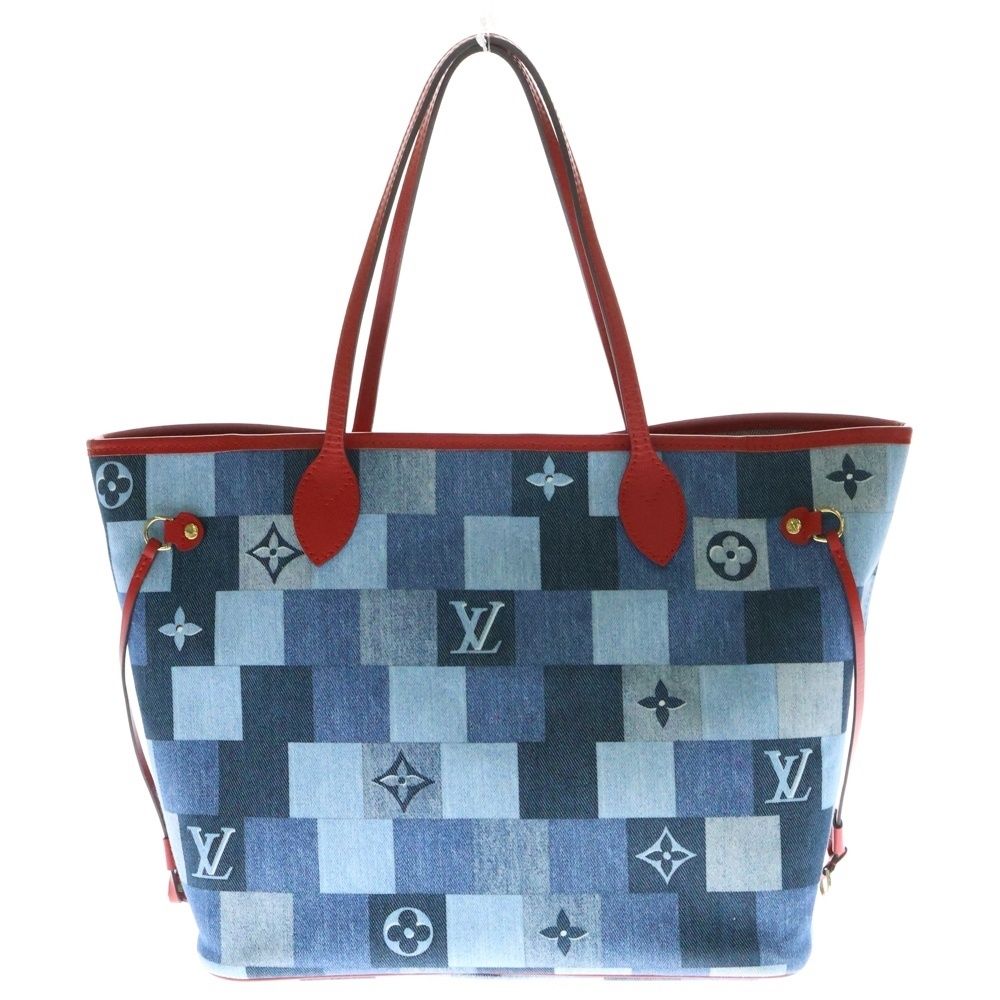 デニムが人気♪【Louis Vuitton】ネヴァーフル MM トートバッグ LOUIS VUITTON】ルイヴィトン『モノグラム ジャガード デニム
