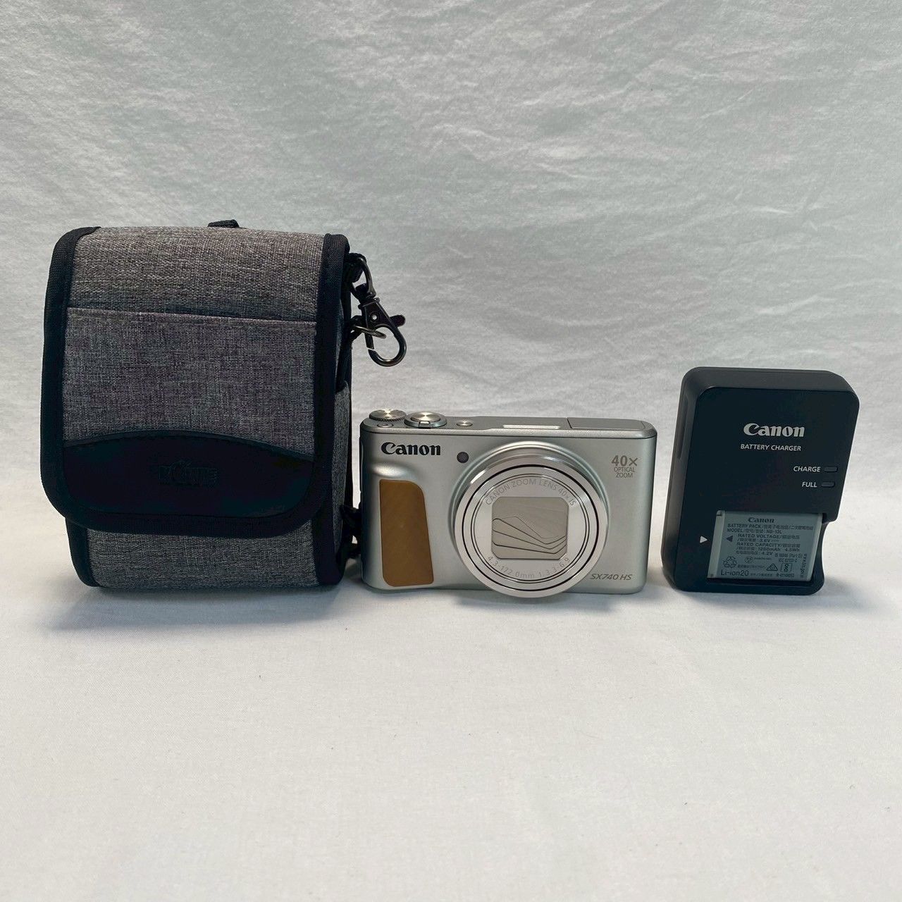 現状品】Canon/PowerShot/SX740/HS シルバー/本体/バッテリー