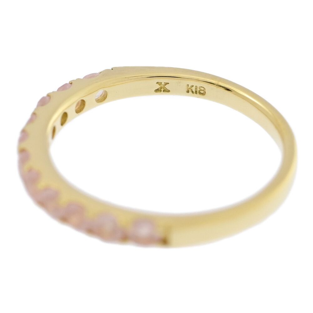 Bizoux ビズー ローズクォーツ・クォーツ 水晶 リング・指輪/K18YG/750  