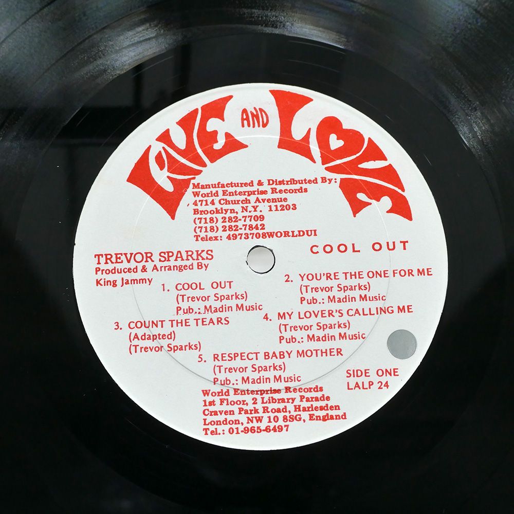 UK盤 TREVOR SPARKS/COOL OUT/LIVE AND LOVE LALP24 LP - メルカリ