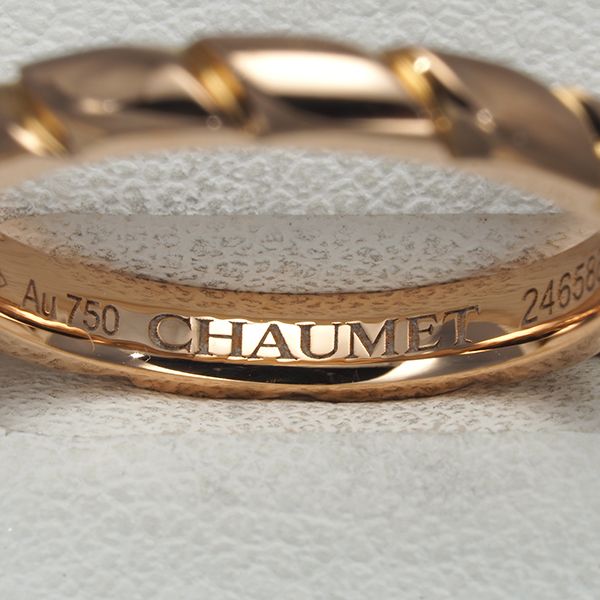 美品　販売証明書あり　ショーメ　CHAUMET トルサードリング CHAUMET ショーメ トルサード リング 指輪 8.5号 Pt950プラチナ