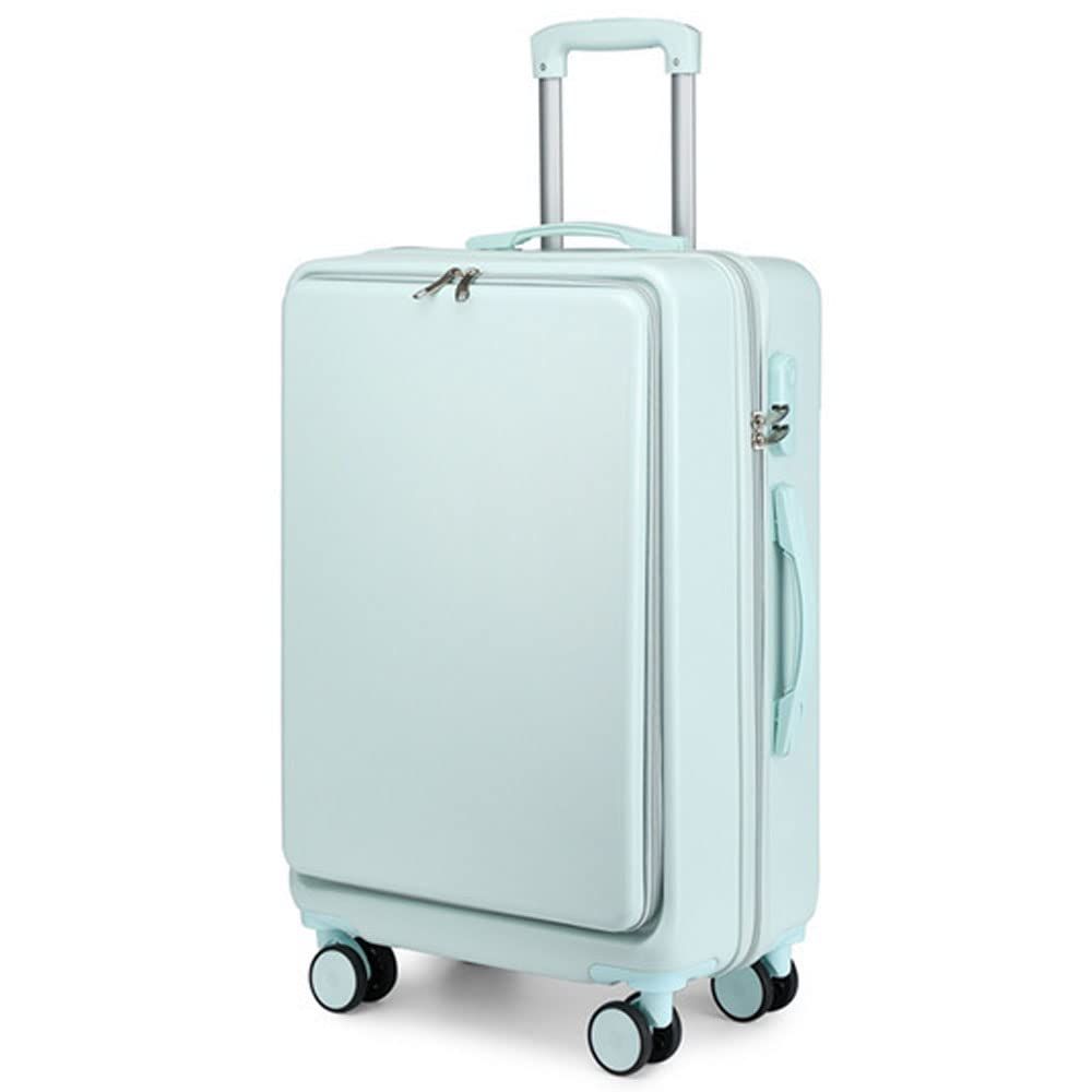 数量 コロコロバック 旅行 suitcase フロントオープン型 機内持込1～3泊 超軽量 キャリーケース 大型 軽量 キャリーバッグ 静音 ダブルキャスター スーツケース 耐衝撃 360度回転 SKY XL02 M MORGEN Blue