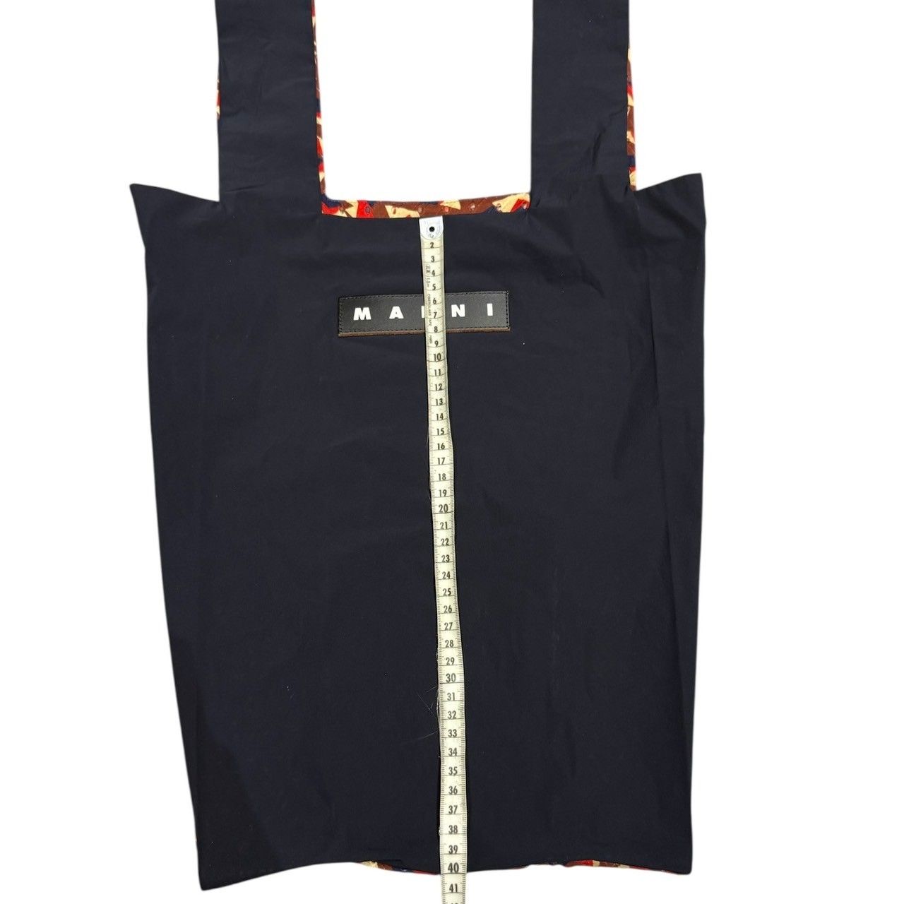 マルニ　エコバッグ　MARNI MARKET MARNI マルニマーケット エコバッグ A4 折り畳み 布 シルク