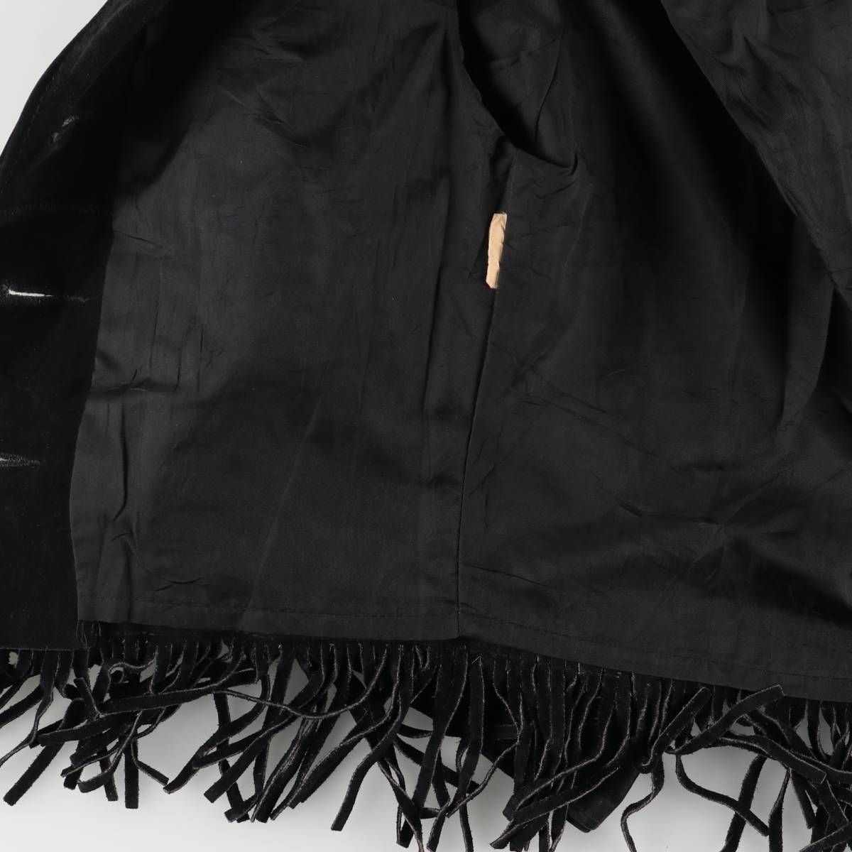古着 70年代 ショット SCHOTT WESTERN クロップド丈 フリンジ スエード 