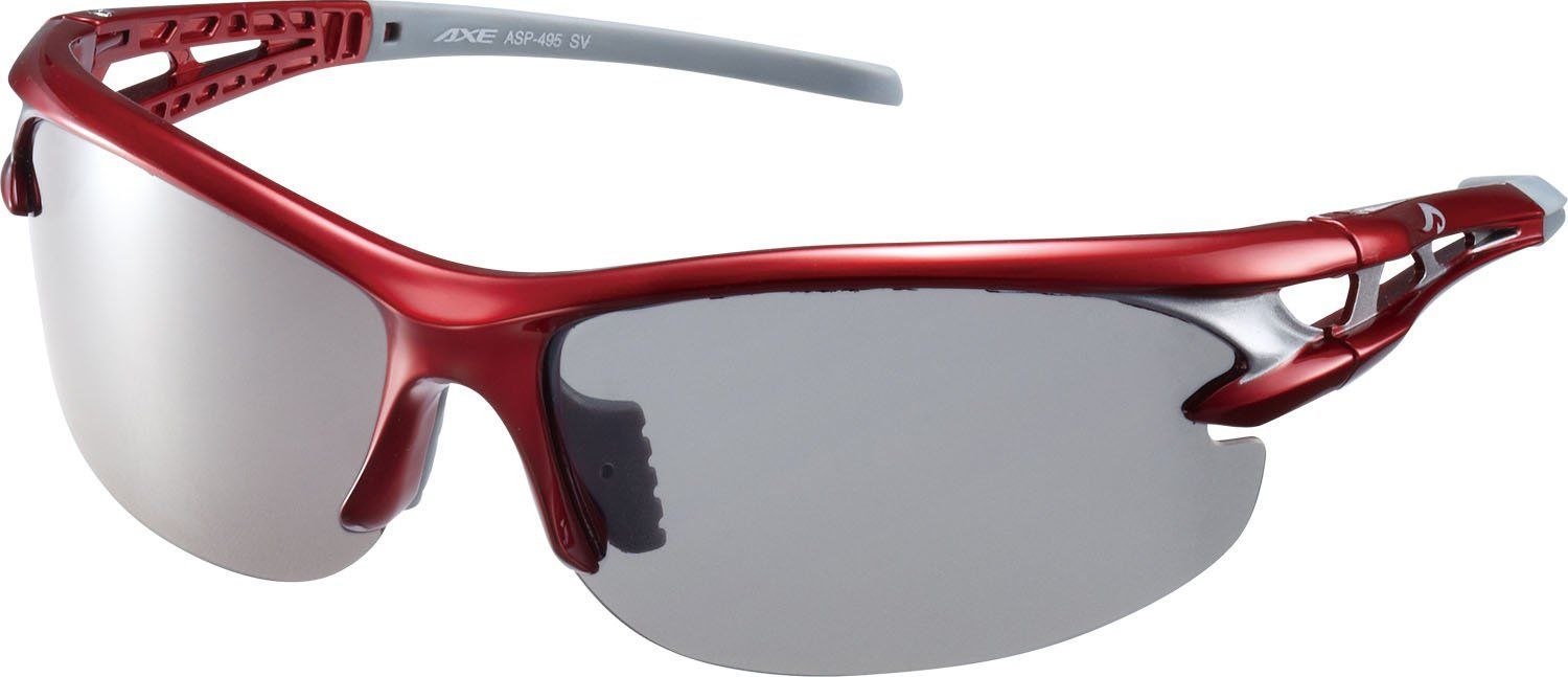 レッド(RE) AXE(アックス) サングラス 偏光レンズ UVカット ASP-495 レッド(RE)