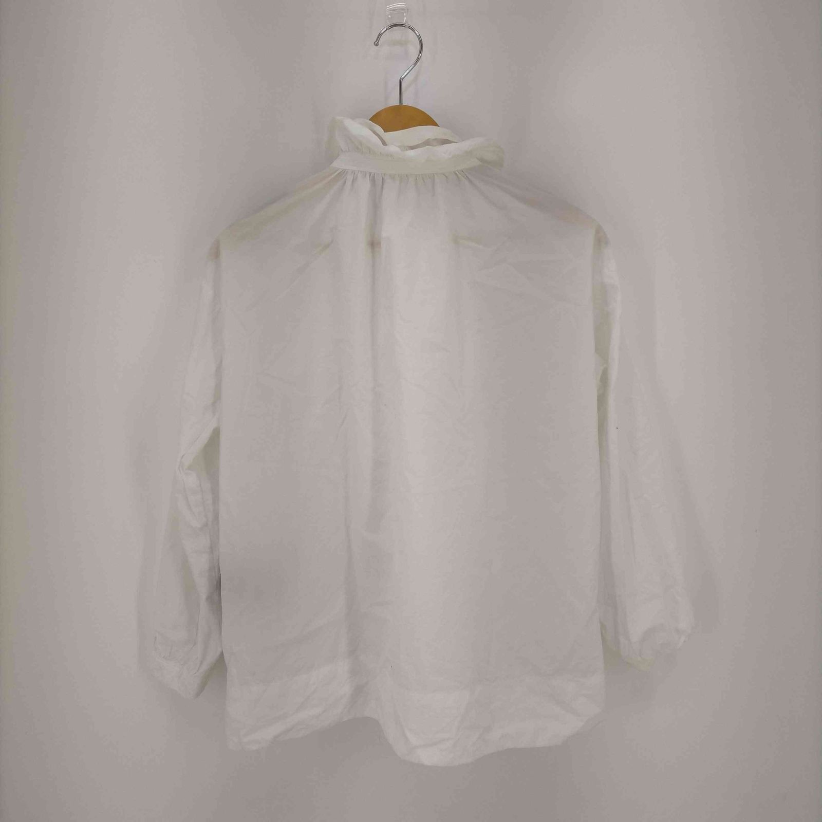 ネストローブ　コットンラミー　ミルフィーユカラーブラウス　黒 ネストローブ nest Robe コットンラミー ミルフィーユカラーブラウス