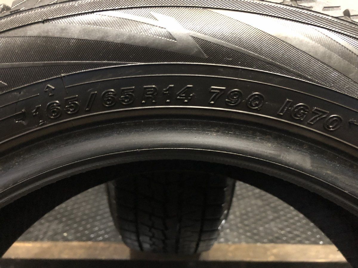 走行短め YOKOHAMA ice GUARD iG70 165/65R14 14インチ スタッドレス 2本 21年製 トール タンク ルーミー ソリオ等　(KTO038)