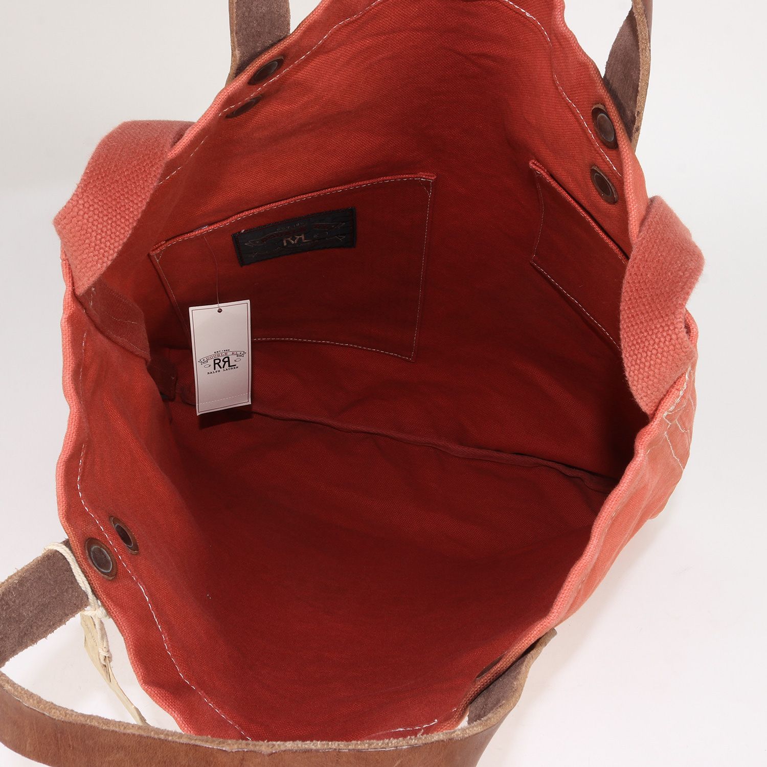 ダブルアールエル　2way トートバッグ ダブルアールエル) RRL 旧作 キャンバス x レザー 2way トート