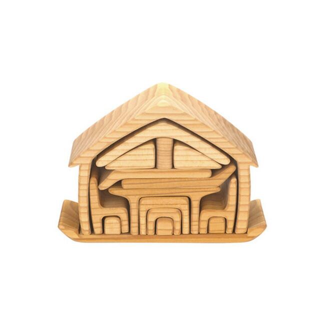 ケーファー おうちの積み木 ナチュラル GK23264(積み木 1歳 2歳