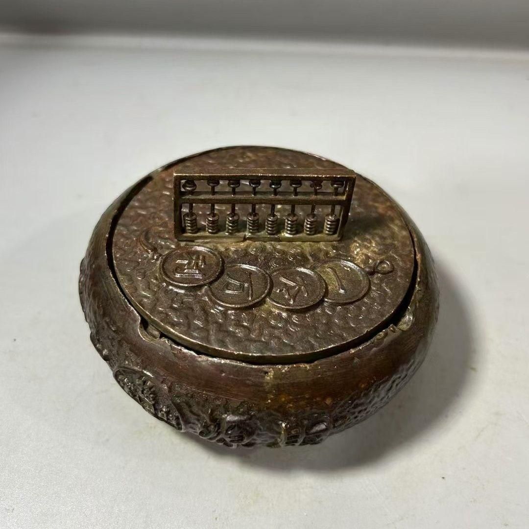 最新の激安 客間灰皿 灰皿 招財進宝 銅細工 装飾品 置物 美術品 工芸品 工芸品