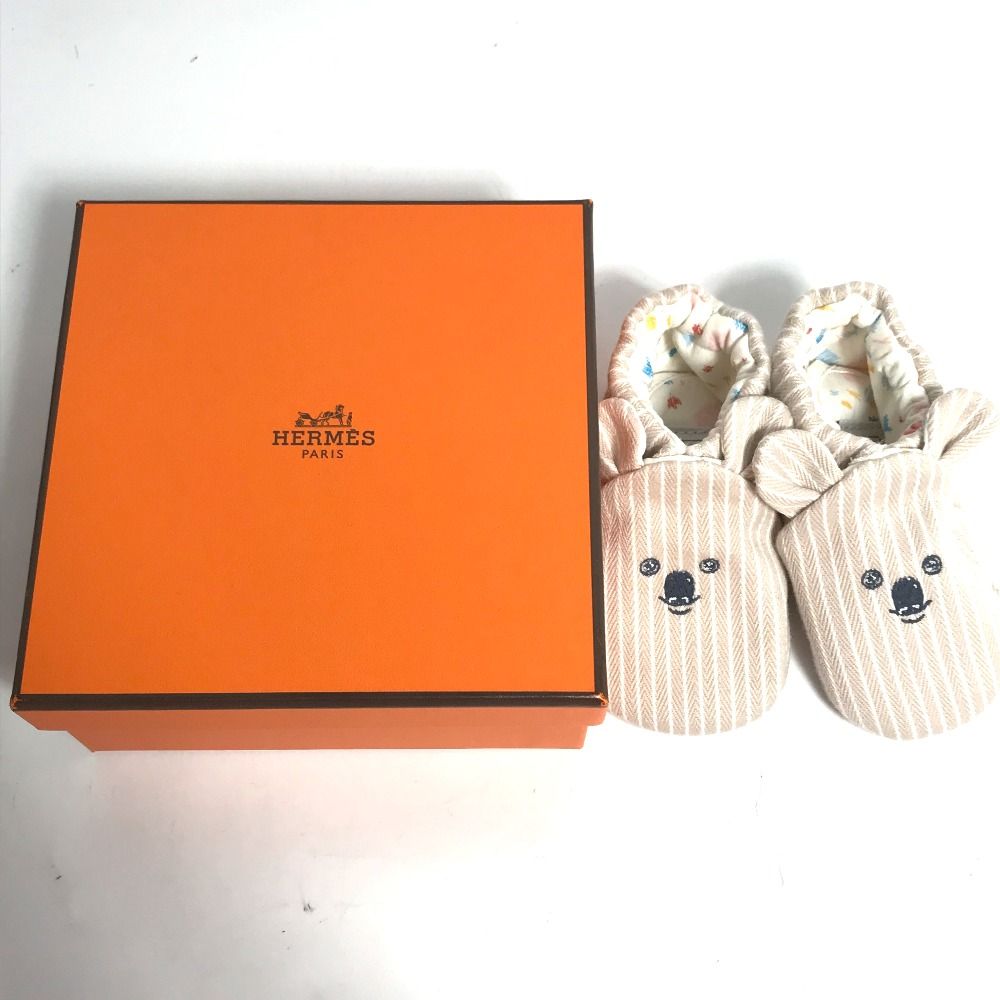 HERMES エルメス ベビーシューズ パスパス コアラ ストライプ - メルカリ