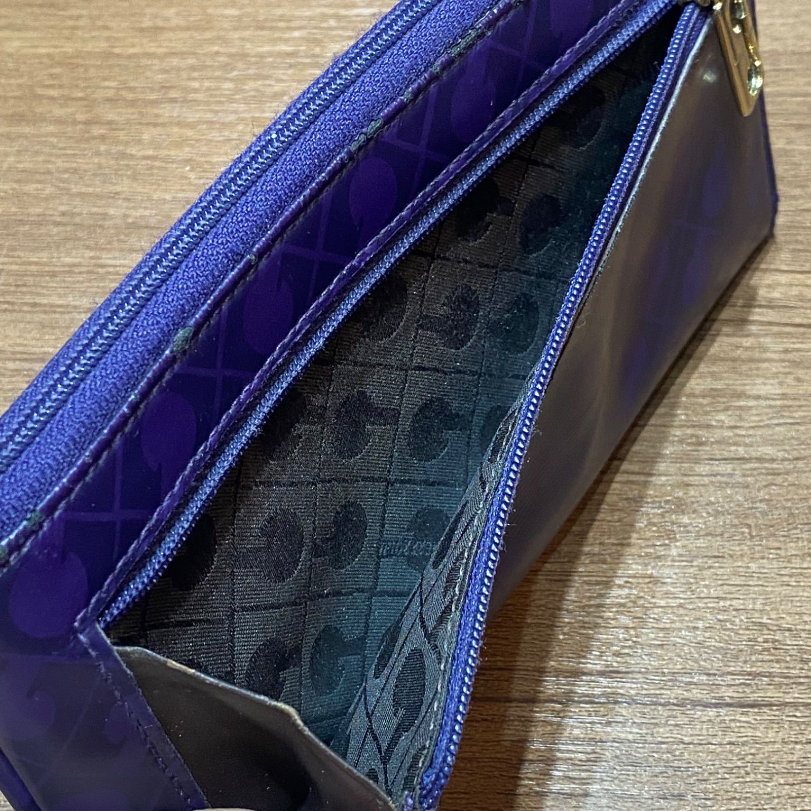 未使用級　GHERARDINI ゲラルディーニ　パープル　長財布 GHERARDINI ゲラルディーニ 長財布 レディース パープル - メルカリ