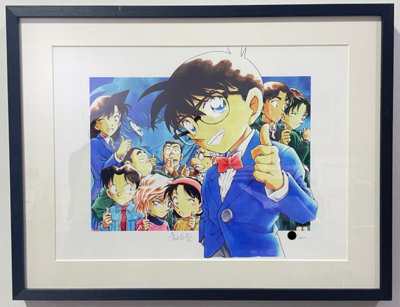 青山剛昌　直筆サインプリマグラフィ複製原画 青山剛昌先生直筆サイン入り プリマグラフィー 複製原画 - メルカリ