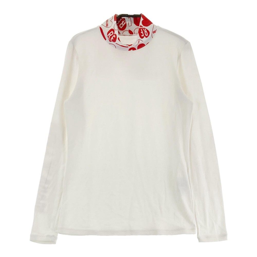 サイズ：38 MARK&LONA マークアンドロナ  長袖ハイネックTシャツ  ホワイト系 [240101439392] ゴルフウェア レディース ストスト サイズ：38 MARK&LONA マークアンドロナ 長袖ハイネックTシャツ