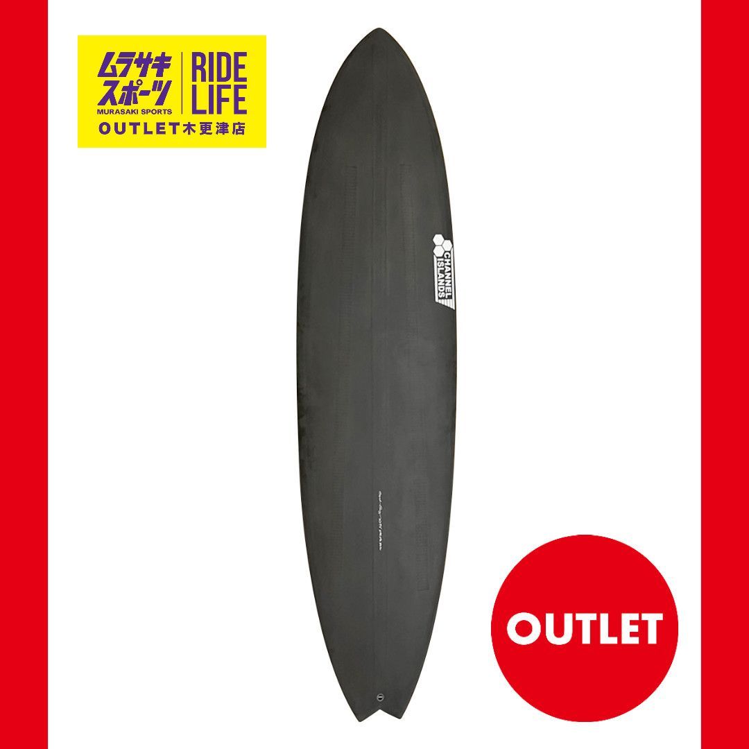 ムラスポOUTLET公式 サーフボード ♥ Thunderbolt サンダーボルト×CHANNEL ISLANDS チャネルアイランズ SPEED QUONG BLACKSHADOW ミッドボード 7 2 ムラサキスポーツOUTLET アウトレット