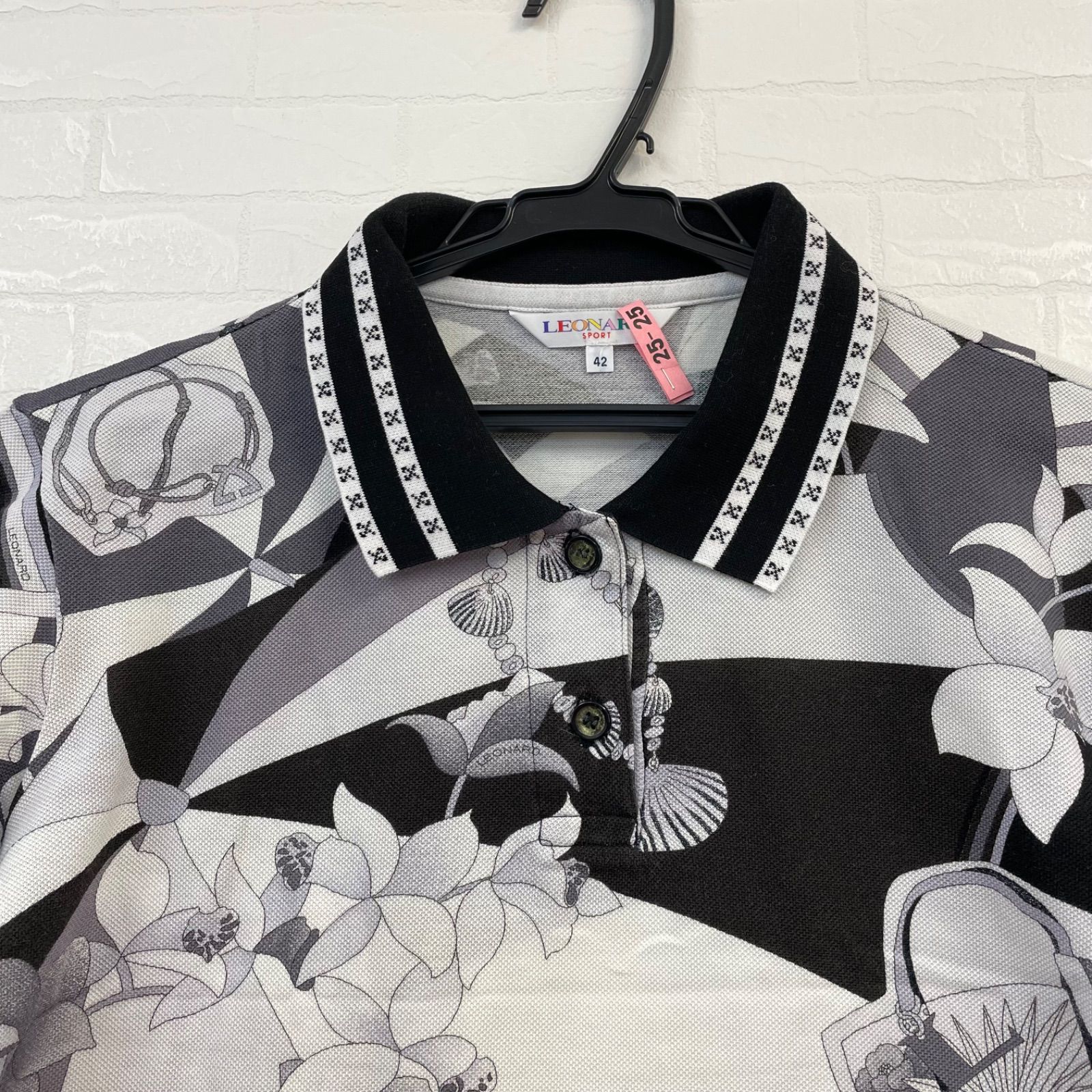 美品✨ LEONARD SPORT レオナールスポーツ ポロシャツ 長袖 42 e.s