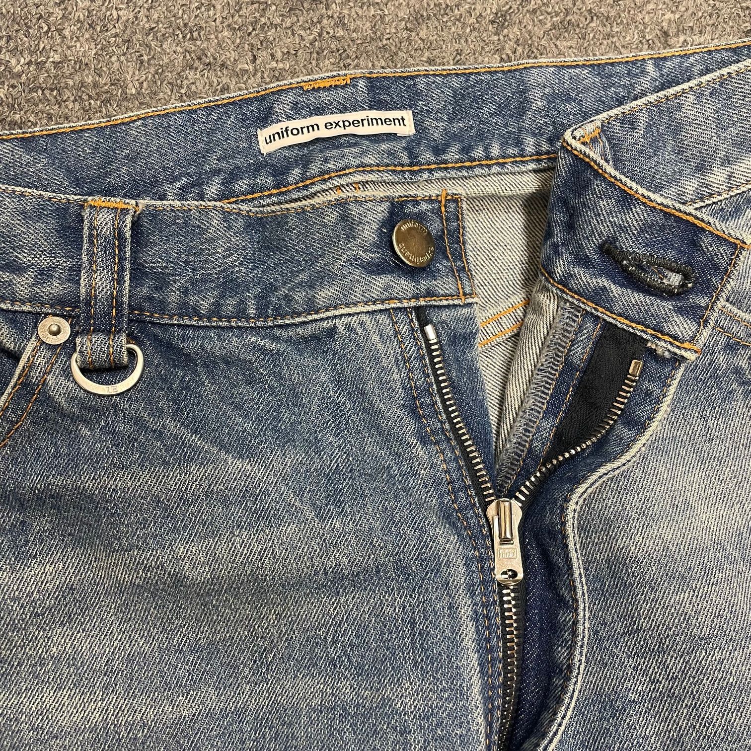 参考上代42900円 uniform experiment 24AW DAMAGED DENIM PANTS 参考上代42900円 uniform experiment 24AW DAMAGED DENIM PANTS