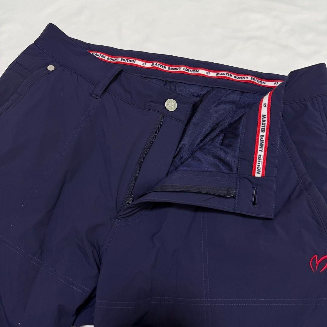 MASTER BUNNY EDITION マスターバニー 中綿入り ゴルフパンツ メンズ6 ウエスト84〜88 ネイビー 秋冬 保温 軽量 ラウンド 練習 タウンユース LLC-HASEGAWATOSO_COM