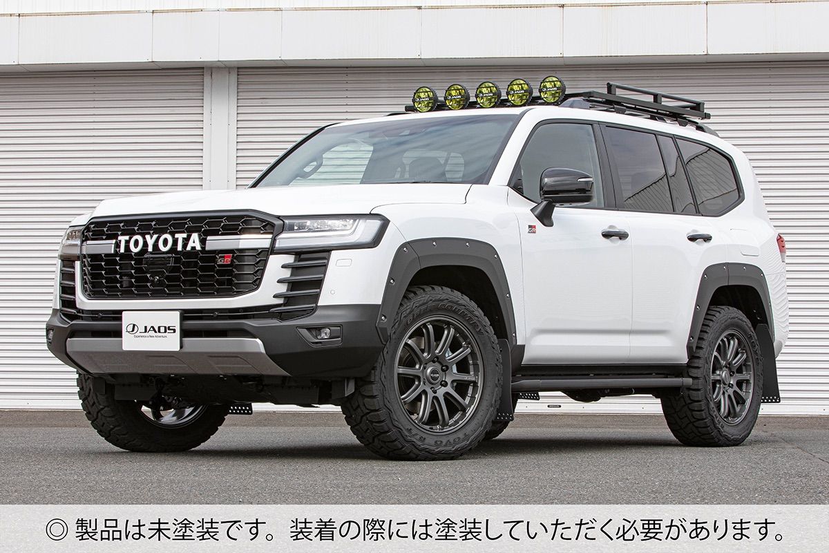 JAOS フェンダーガニッシュ TYPE-X 未塗装品 ランドクルーザー 300系 GR SPORT 品