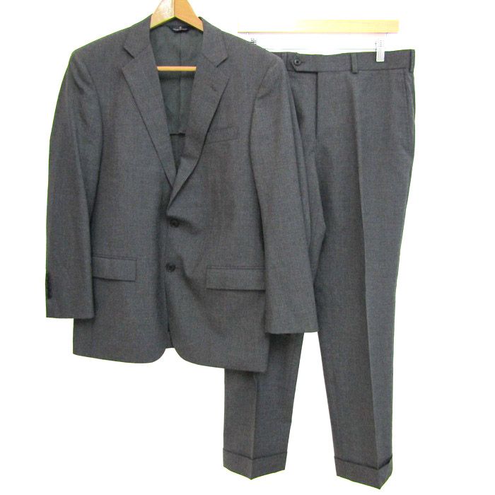 ブルックスブラザーズ スーツ セットアップ 上下セット ジャケット パンツ メンズ 40SHT 34Wサイズ グレー Brooks Brothers
