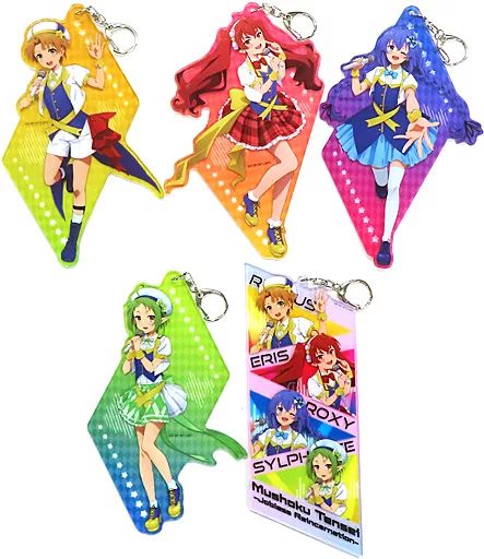 キーホルダー　全5種セット アクキーGrande 「アタリつき!ブロマイド 無職転生II～異世界行ったら本気だす～ アイドル転生」 あたり賞 中古】キーホルダー 全5種セット アクキーGrande 「アタリつき
