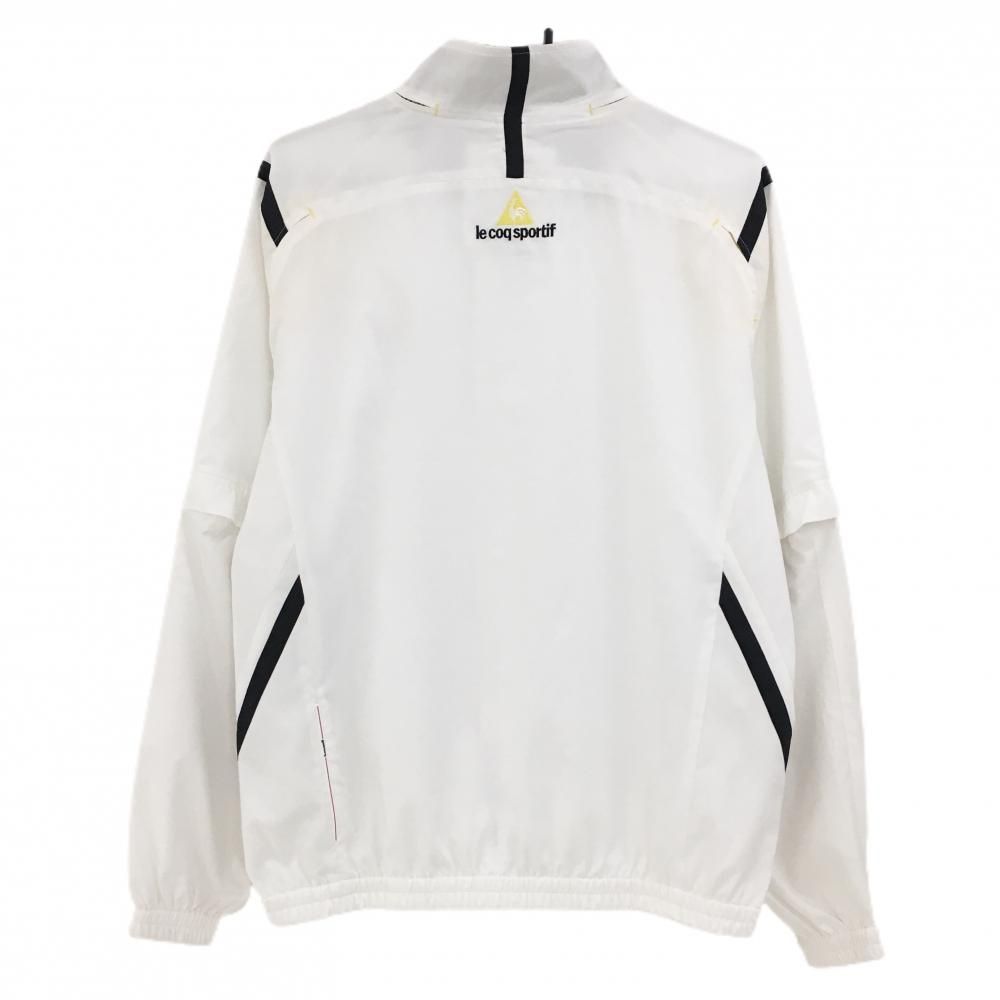 サイズ：L LE COQ GOLF ルコックゴルフ  2WAY 裏メッシュ ジップジャケット  ブラック系 [240101432881] ゴルフウェア メンズ ストスト le coq sportif GOLF LE COQ ルコックゴルフ QGL6223 裏メッシュ
