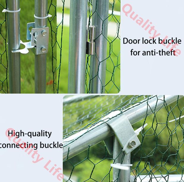 防水布とスイッチロック付きの鶏小屋 屋外裏庭農場用のウォークイン式家禽ケージ