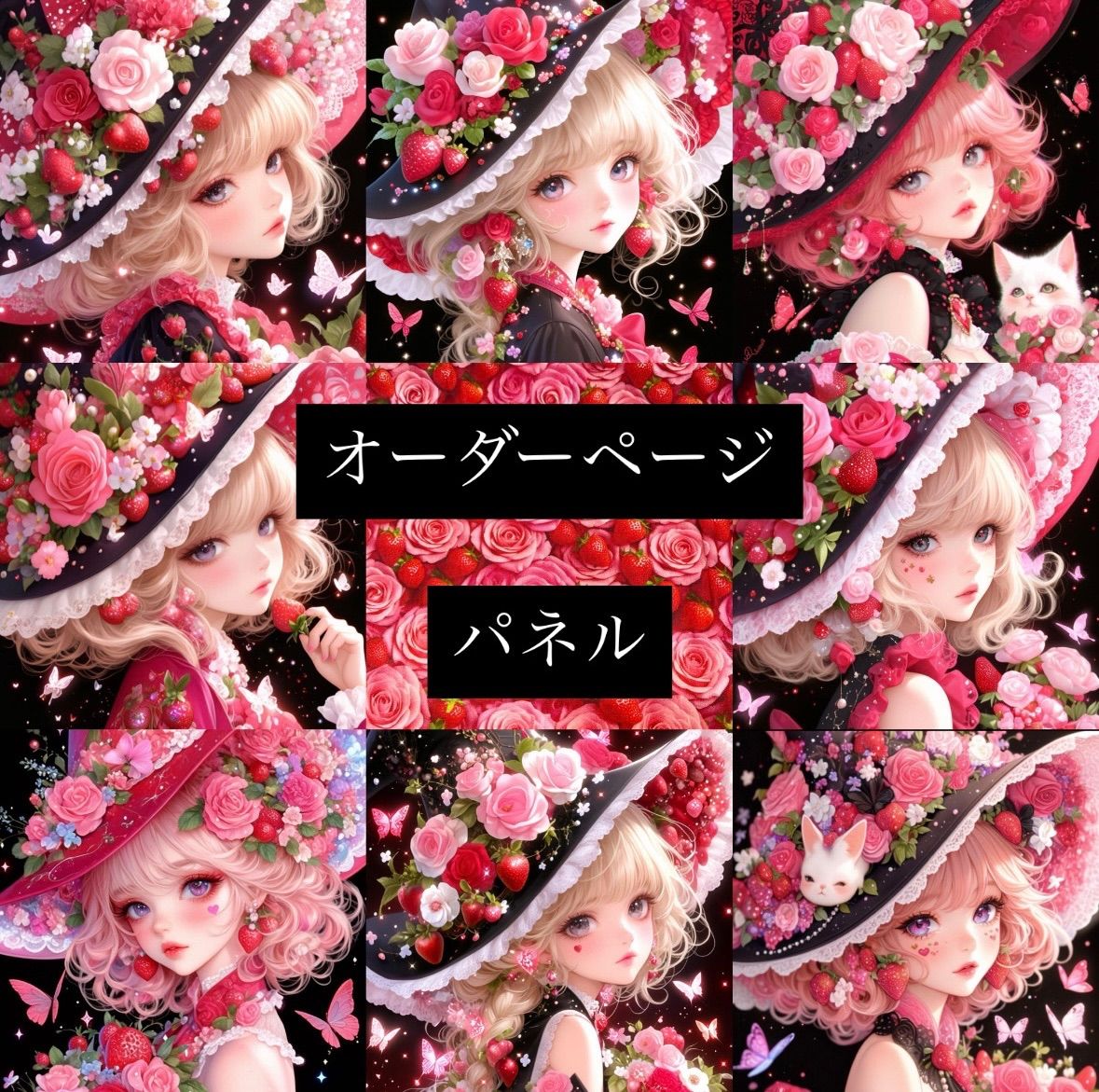 ハンドメイド　オーダーページ　パネル　トートバッグ　ポーチ ハンドメイド オーダーページ パネル トートバッグ ポーチ