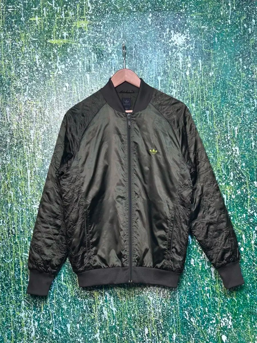 90s adidas(アディダス) カーキ エアリアルジャンパー MA-1 ma