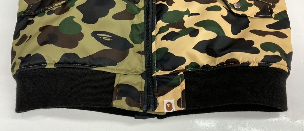 アベイシングエイプ A BATHING APE 1ST CAMO HALF MA-1 BOMBER