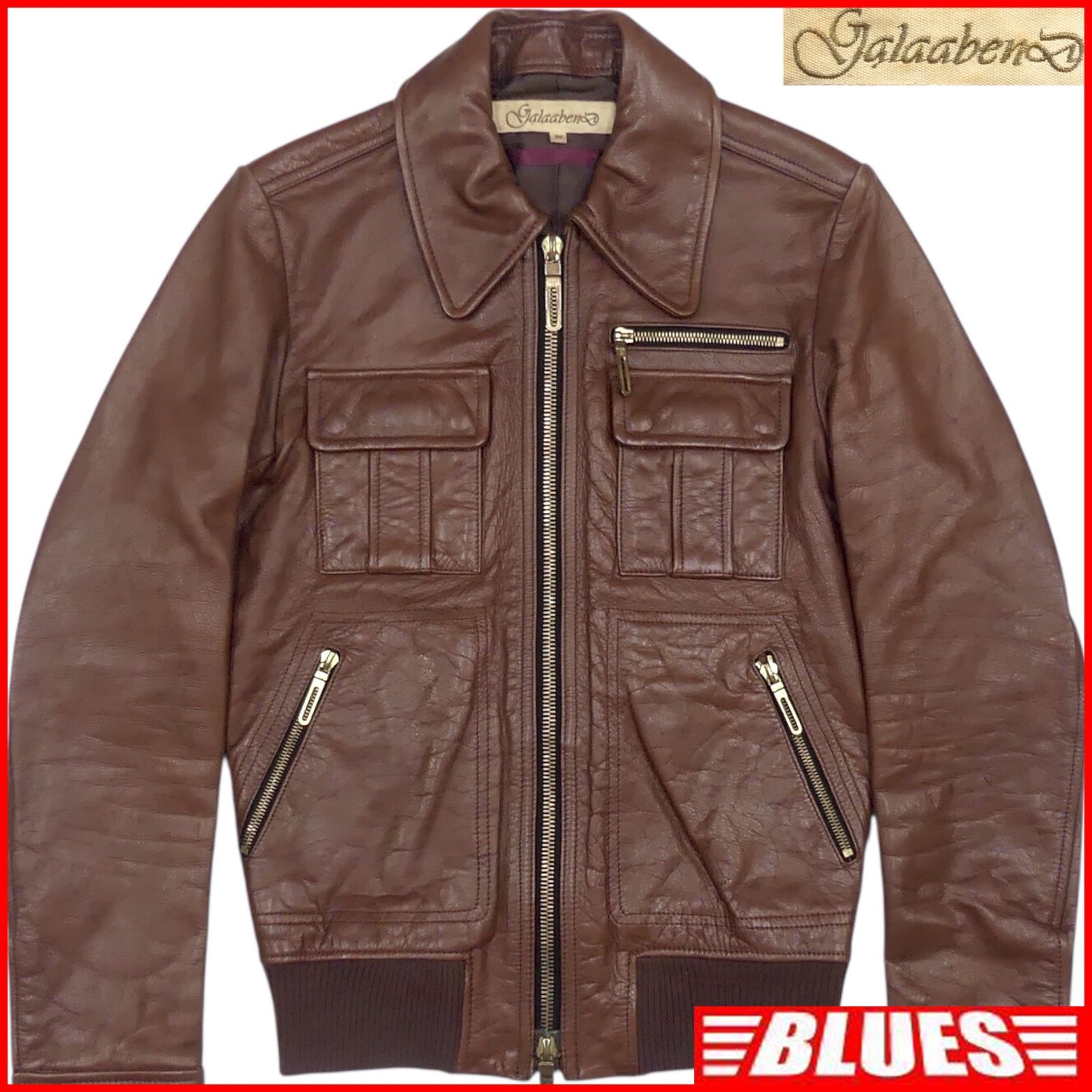GalaabenD ガラアーベント ジャケット ブルゾン M レザー riri