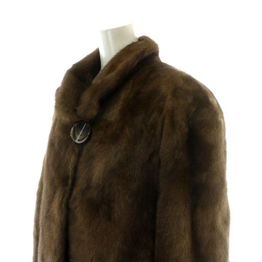美品☆SAGA MINK 銀タグ ミンク 本毛皮 リアルファー ハーフコート 9 sankyo shokai ［30％OFF4時間限定クーポン］ミンク コート