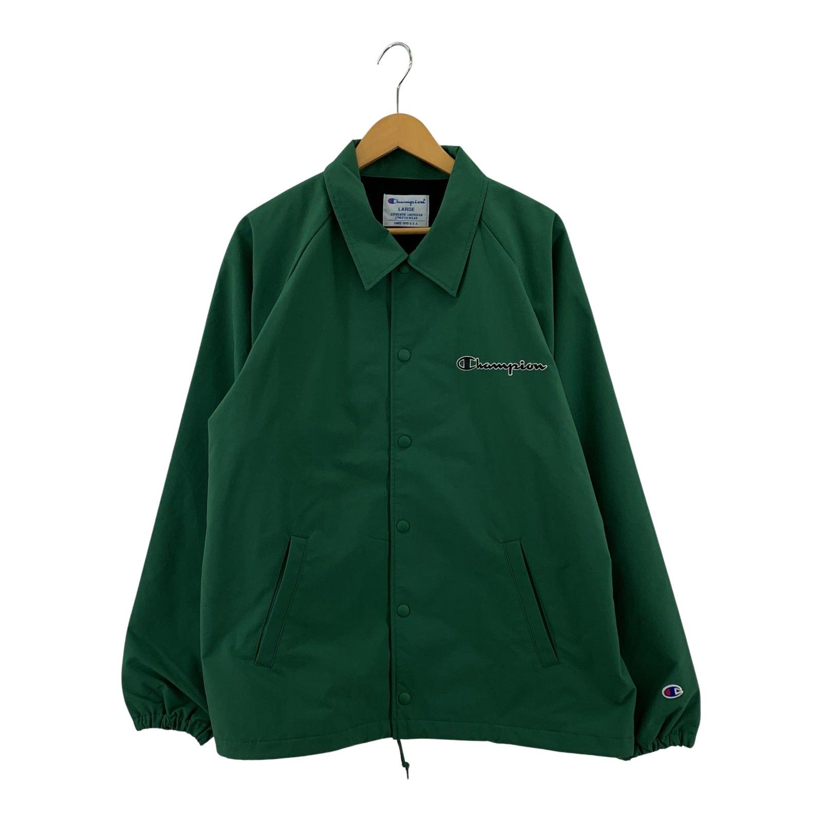Champion チャンピオン フリースジャケット sizeLARGE/グリーン